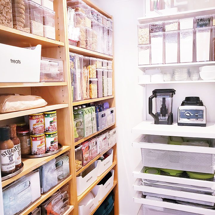 A well-stocked pantry.