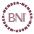 Bni member logo organized by Ellis.