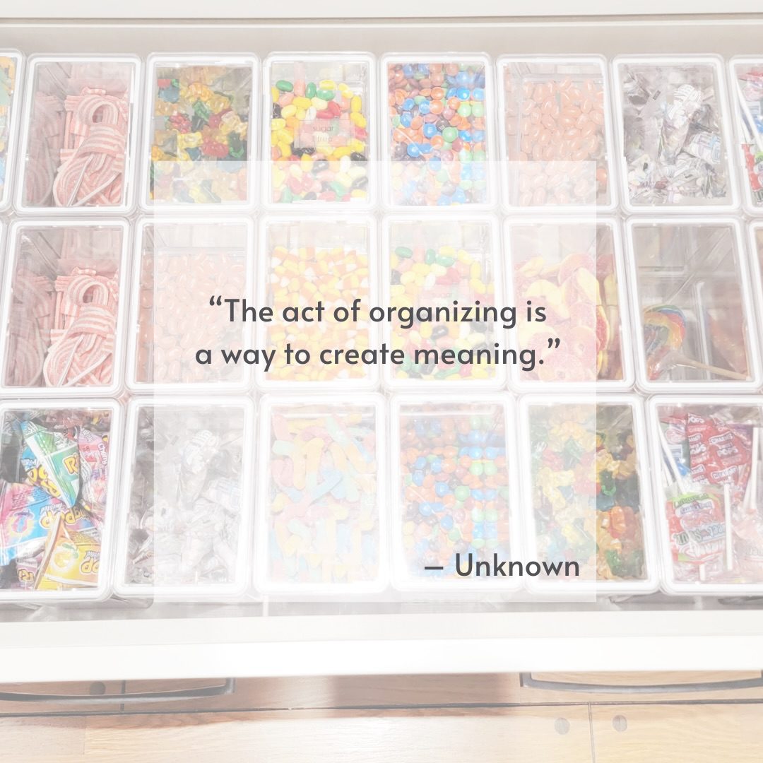 🌟 “The act of organizing is a way to create meaning.” 🌟

When we take the time to organize, we’re not just tidying up—we’re giving purpose to our spaces and clarity to our minds. Organizing helps us prioritize what matters most, letting go of the unnecessary and making room for what truly brings us joy and fulfillment.

Whether it’s arranging your home, your schedule, or your thoughts, organizing is a powerful tool for creating a life that’s intentional and meaningful. It’s not just about order; it’s about crafting a space that reflects who you are and what you value.

Let’s make organizing an act of self-expression and purpose. ✨

#organizing #homeorganizing #meaningfulspaces #professionalorganizer #betterlife