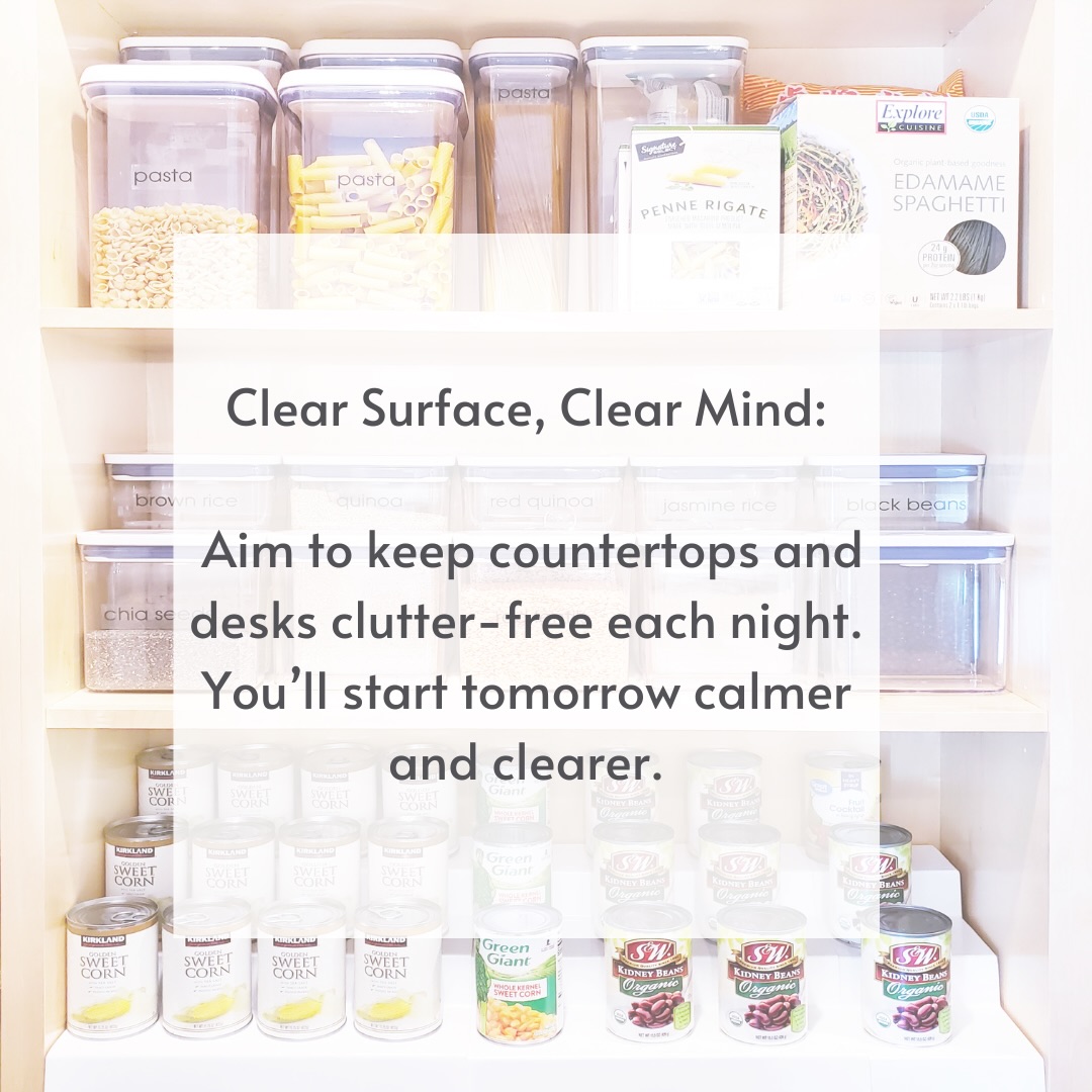 ✌🏻This is a big one. The more visual clutter, the more frantic your space can feel.

Using drawers, baskets + bins (oh, my!) can reduce the items that you pile up on your surfaces. 

It brings calm + serenity to your space and ultimately your mind. 🧘🏼‍♀️

We feel calm just thinking about it!

#organizedmind #organizedspace #organizing #homeorganizing #makeroomforthegoodstuff