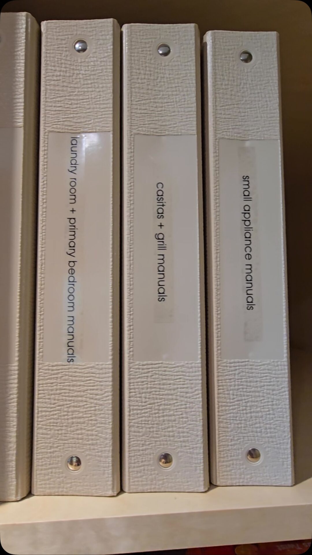 Sure, everything’s digital these days, but sometimes, flipping through a binder just hits different. 📚✨

When we move clients into a new home, we gather every appliance manual, floor plan, and building detail and organize it all into a sleek, easy-to-grab binder.

Because when the fridge beeps weird at 10pm, you shouldn’t have to go digging through emails to figure it out.

Would you love something like this in your new space? 

#organing #homeorganizing #professionalorganizer #betterlife #makeroomforthegoodstuff