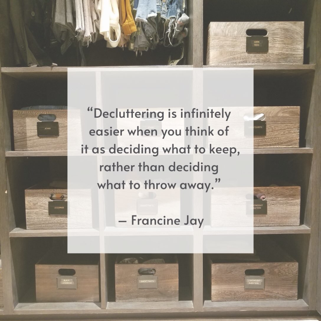 😀Choosing to focus on the positive makes this such an easier practice.

You’re not getting rid of, you’re moving on to new opportunities!!

Just have to find the right spin for you and your life!🙃

#organizing #organized #selfcare #makeroomforthegoodstuff
