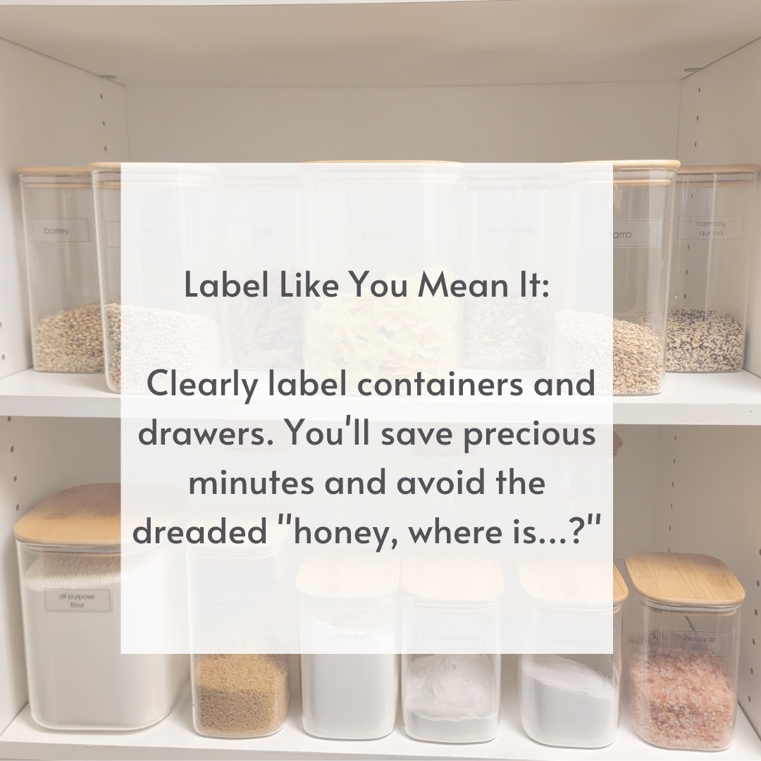 😀Labeling can seem like overboard to some people, and well maybe they don’t need it.

BUT

♥️We find it so useful especially in places where a lot of people are living or working. 

It helps alleviate asking someone where things go, or just stashing stuff in places. It gives clear definition of the space!😃

#organizing #organized #homeorganizing #labels #makeroomforthegoodstuff