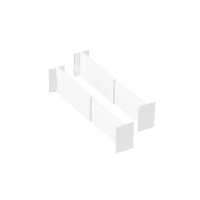 Expandable White Drawer Dividers