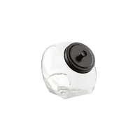 Slanted Glass Jar with Lid